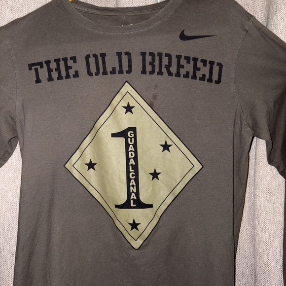 Nike Other - Nike Tee Marines Old Breed Guadalcanal Medium